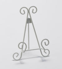 9 Inch Stratford Antique White Metal Easel