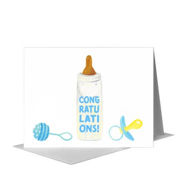 Baby Congratulations Blank Card