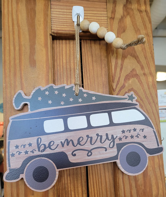 Be Merry Car Ornament