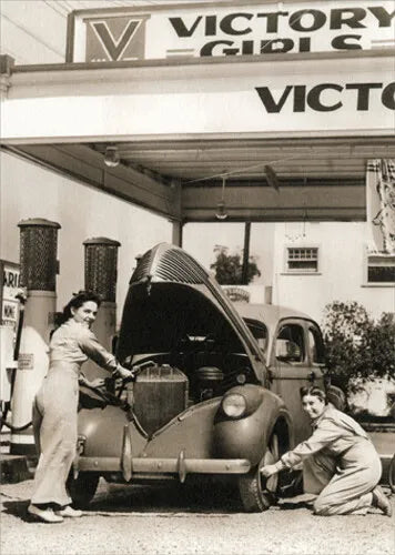 Victory Girls Gas Station Thank You Card