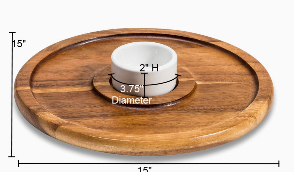 Chip & Dip with Ceramic Bowl