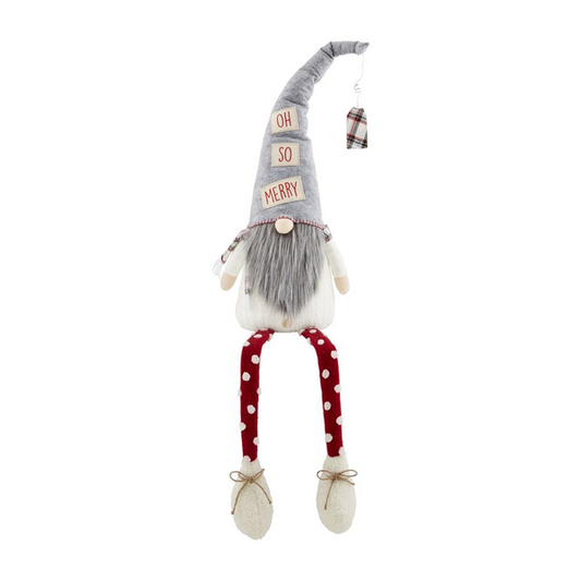 Oh So Merry Extra Large Dangle Leg Christmas Gnome