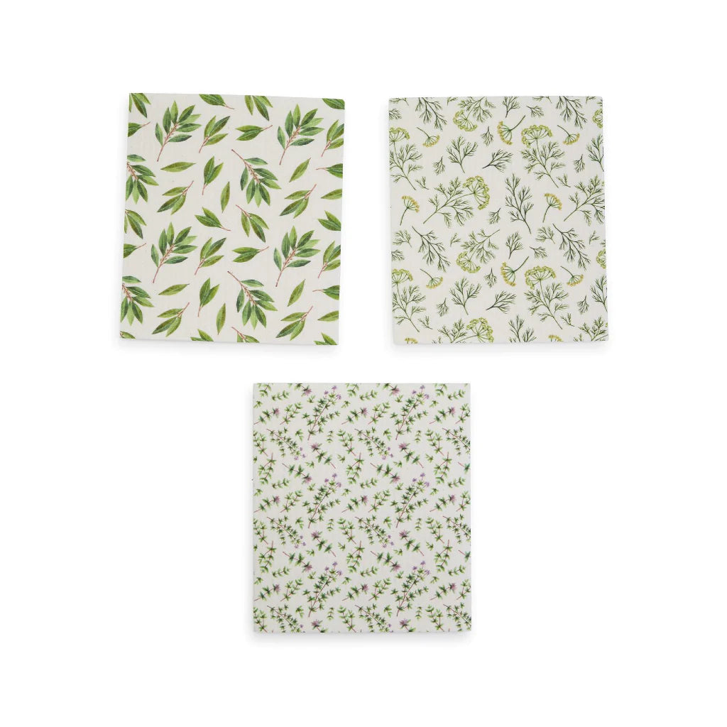 Herb Garden Design Reusable Dishcloth