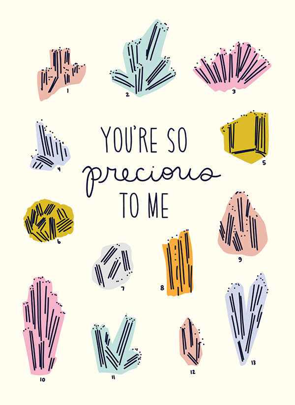 You're So Precious to Me Anniversary Card