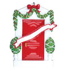 Red Door Ribbon Personalizable Ornament