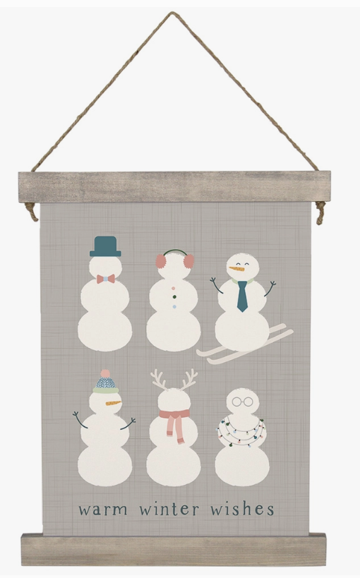 Snowmen Hanging Canvas