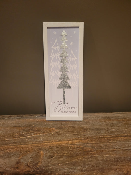 Believe Iin The Magic White Tree Frame