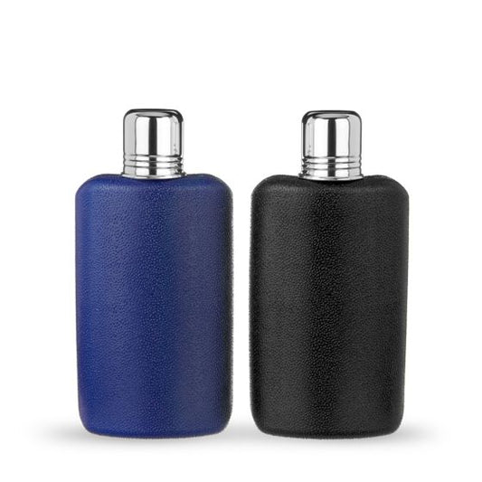 Black & Blue Plastic Flask