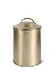 Brushed Gold Canister