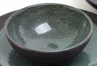 Black Speckled Ceramic Cereal Bowl