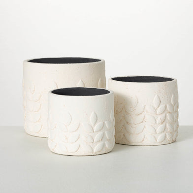 Large Modern Leaf Cream Pot