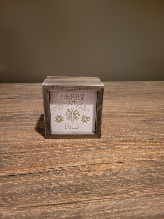 Merry Christmas Dad Mini Plaque