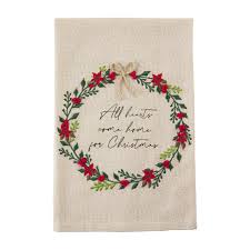 Wreath French Knot Towel