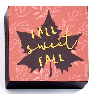 Fall Sweet Fall Mini Block Sign