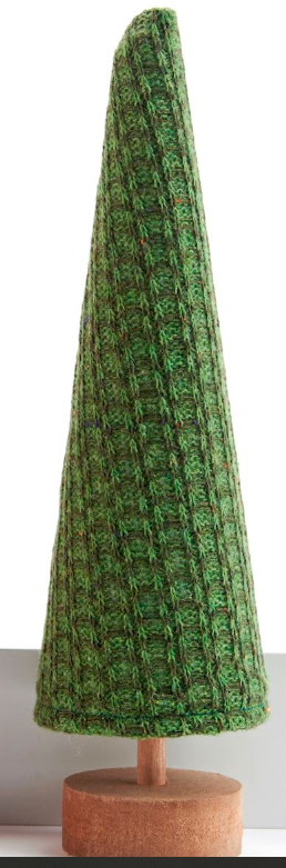Green Fabric Cone Tree