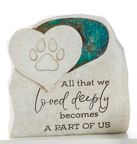 Loved Deeply Mosaic Pet Memorial Stone