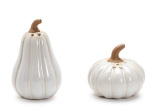 White Gourd Salt & Pepper Shaker Set