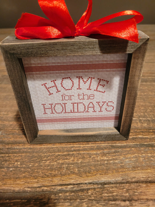 Home for the Holidays Framed Ornament