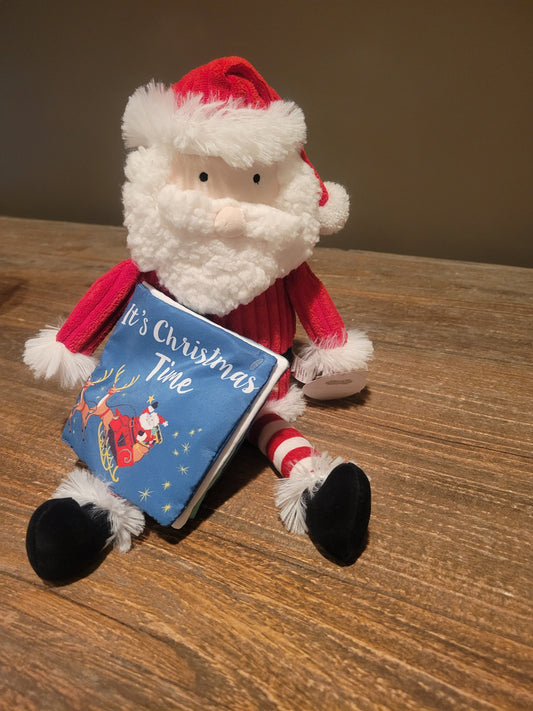 Santa Plush with Book