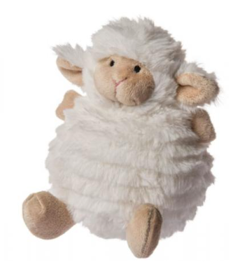 White Fluff Ball Lamb Plush Toy