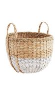 Large White Seagrass Basket