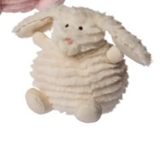 Cream Puffball Bunny Plush Toy