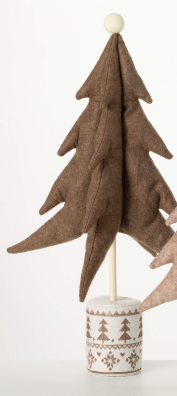 Brown Fabric Standing Tree