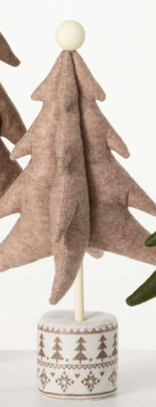 Tan Fabric Standing Tree