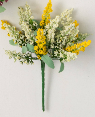 Mini Yellow Pastel Flowering Lavender Bush