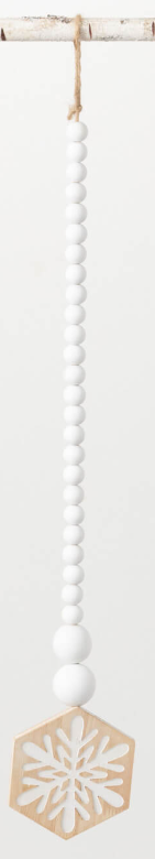 Snowflake Bead Icon Ornament