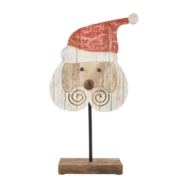 Small Wood Santa Sitter