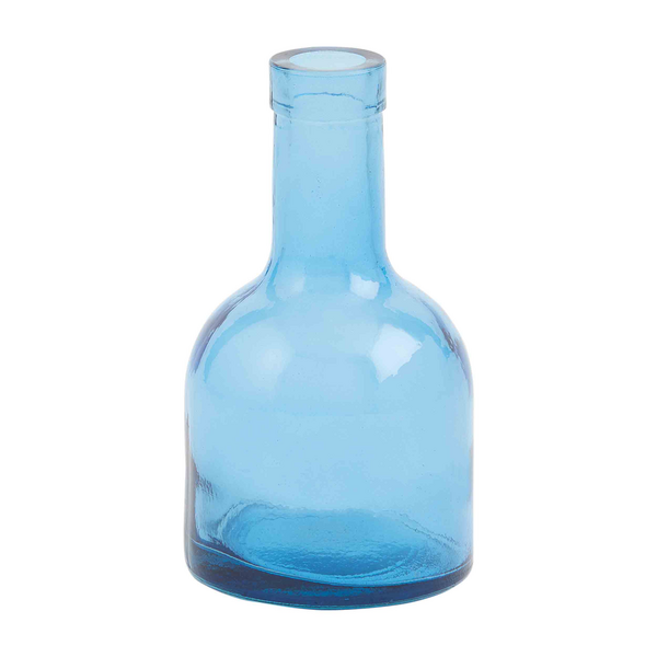 Blue Short Bottle Vase