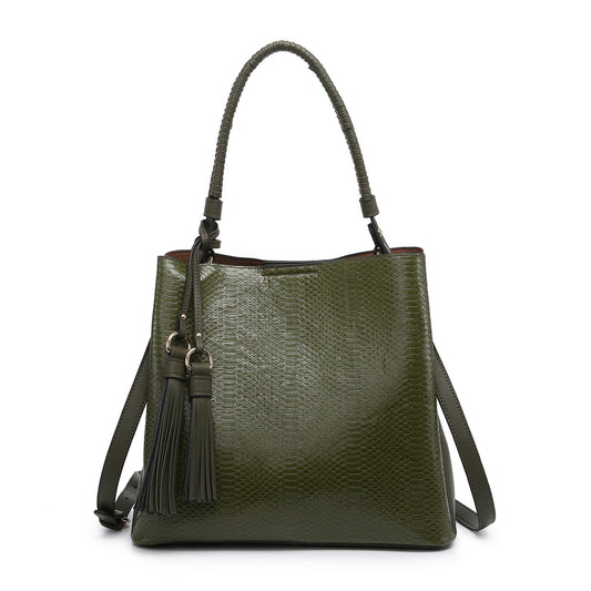 Olive Olivia Hobo Snake Print Bag