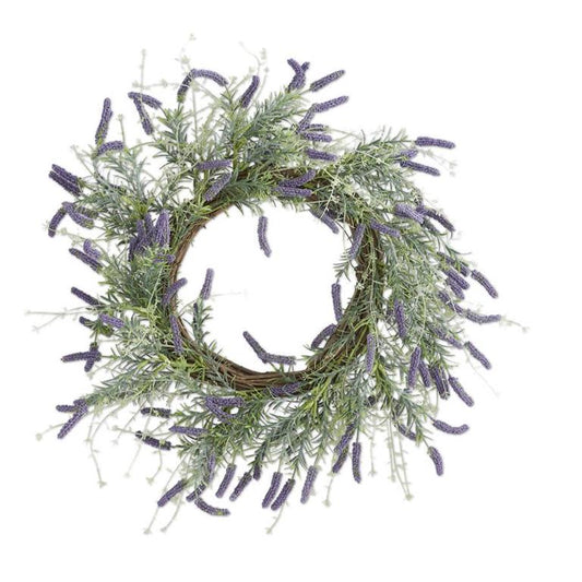 Purple Lavender Sprig Wreath