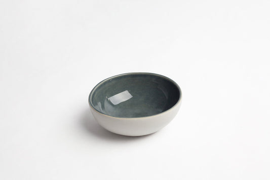 Small Black & White Ceramic Pinch Bowl