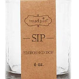 Sip Embossed Glass