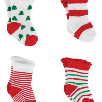 Newborn Boy Christmas Socks Set