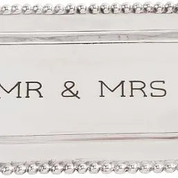 Mr & Mrs Beaded Cracker Tray