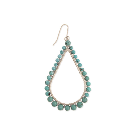 Turquoise Teardrop Earrings