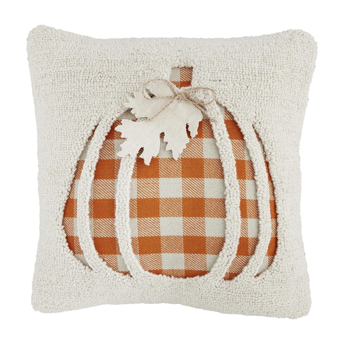 Pumpkin Hooked Pillow