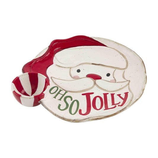 Santa Farmhouse Chip & Dip Set