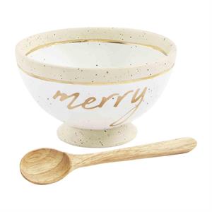 Merry Gold Dip Cup & Spoon Set