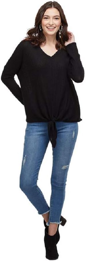 Small Black Pepper Tie Top