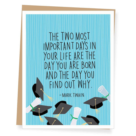Mark Twain Graduation Card