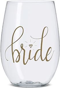 Bride Stemless Wine Glass