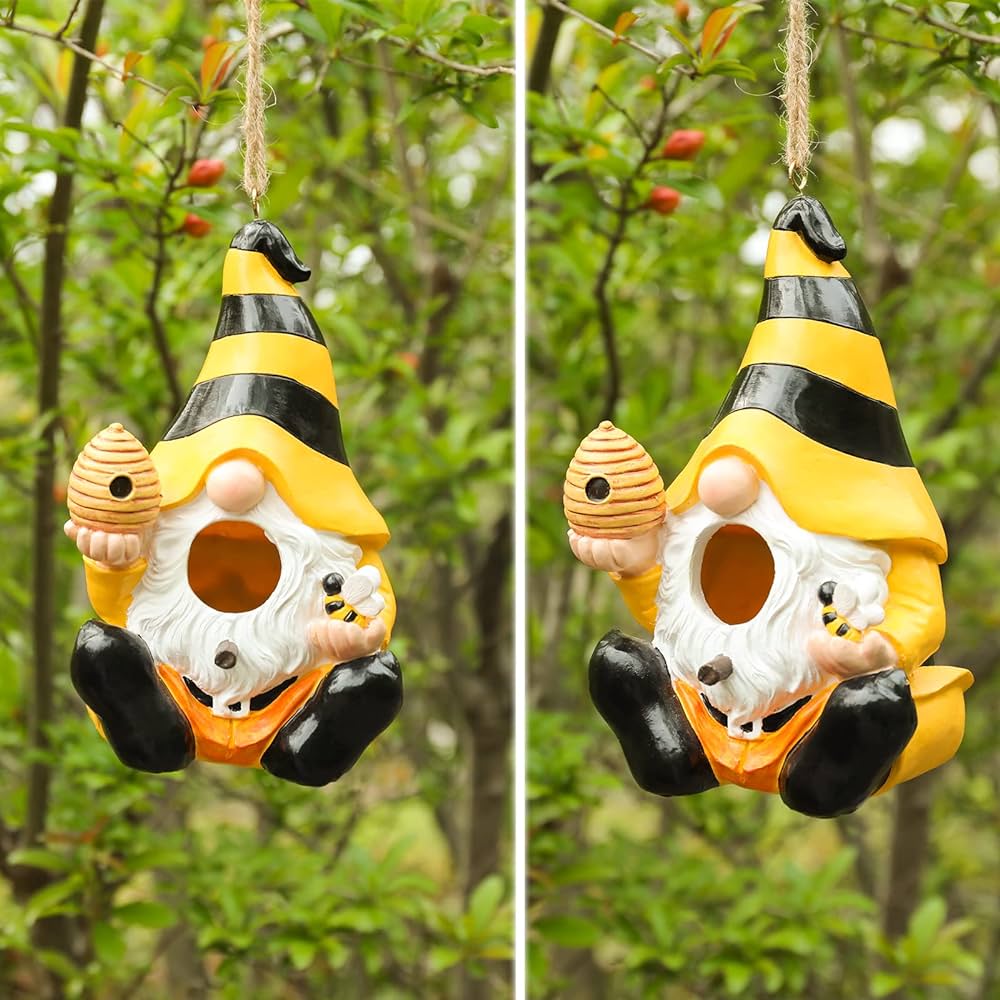 Bee Gnome Birdhouse