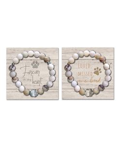 Pet Memories Beaded Sentiment Bracelet