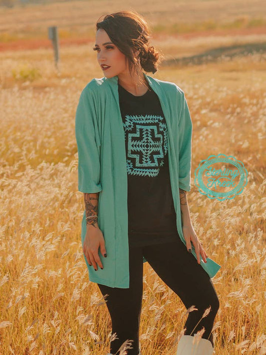 Too Cute Turquoise Cardigan