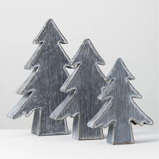 Large Metal Snow Tree