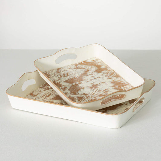 Large Fall Embossed Tray